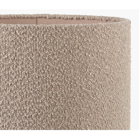 Rouen Taupe Boucle Cylinder Lampshade