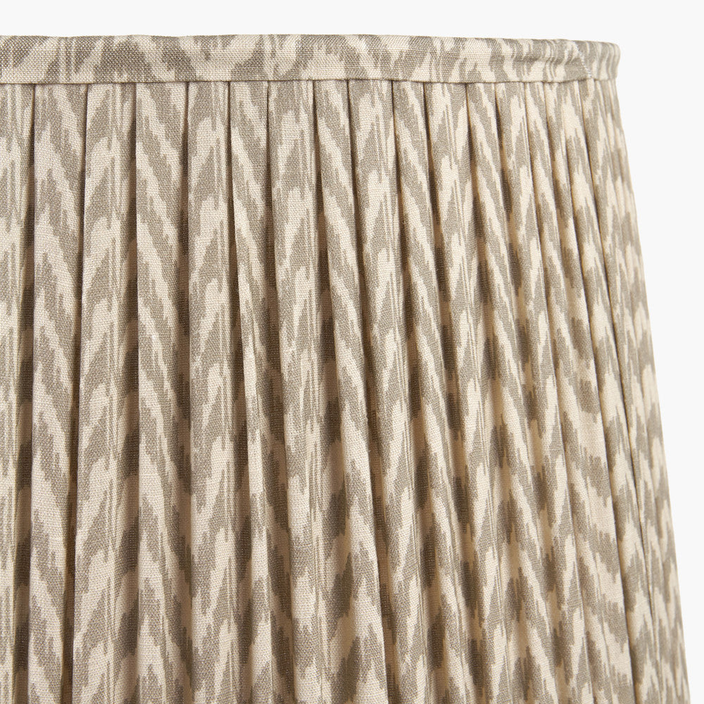 Vienna Taupe Chevron Mushroom Pleat Lampshade