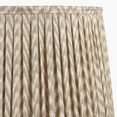 Vienna Taupe Chevron Mushroom Pleat Lampshade