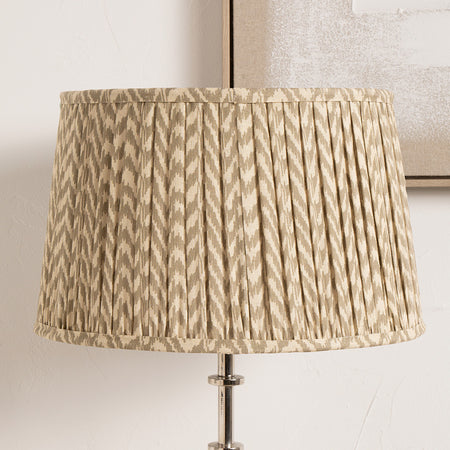 Vienna Taupe Chevron Mushroom Pleat Lampshade
