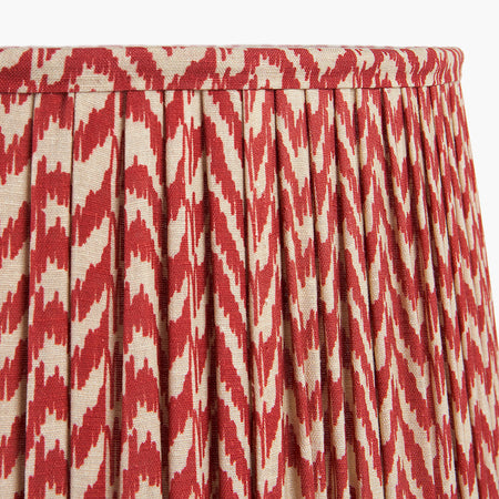 Vienna Red Chevron Mushroom Pleat Lampshade