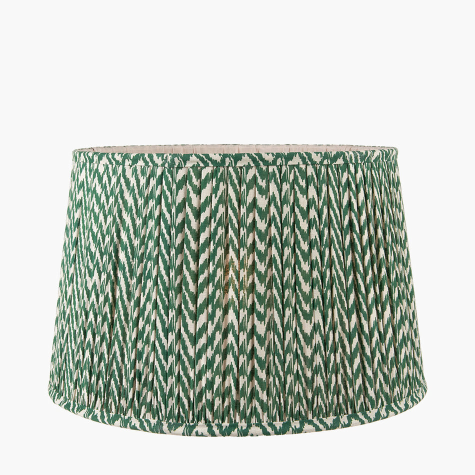 Vienna Geen Chevron Mushroom Pleat Lampshade