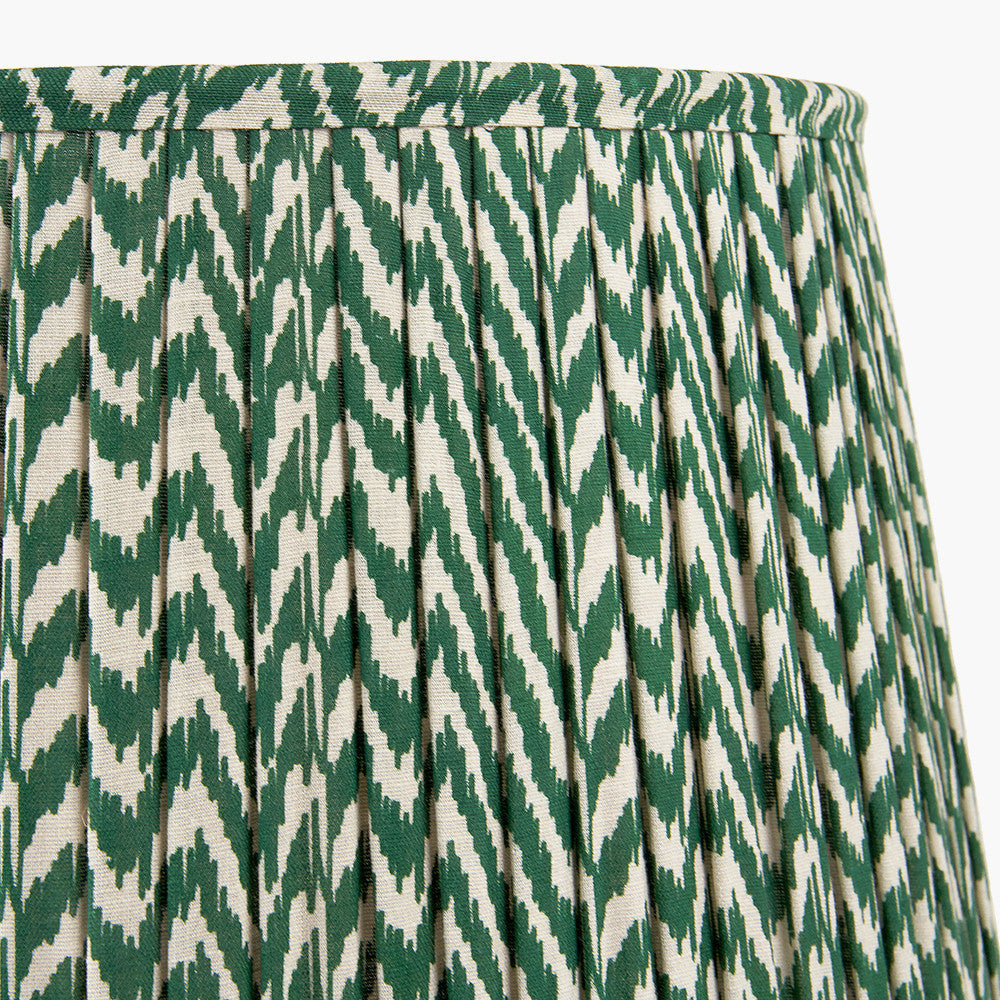 Vienna Geen Chevron Mushroom Pleat Lampshade