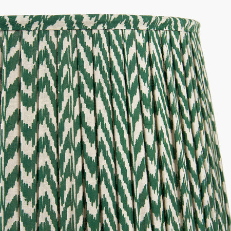 Vienna Geen Chevron Mushroom Pleat Lampshade