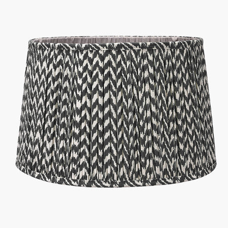 Vienna Black Chevron Mushroom Pleat Lampshade