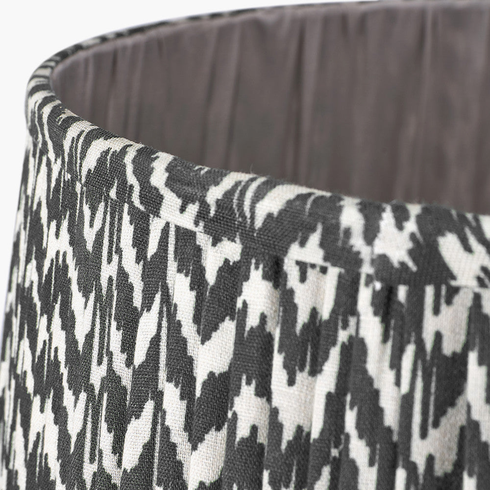 Vienna Black Chevron Mushroom Pleat Lampshade