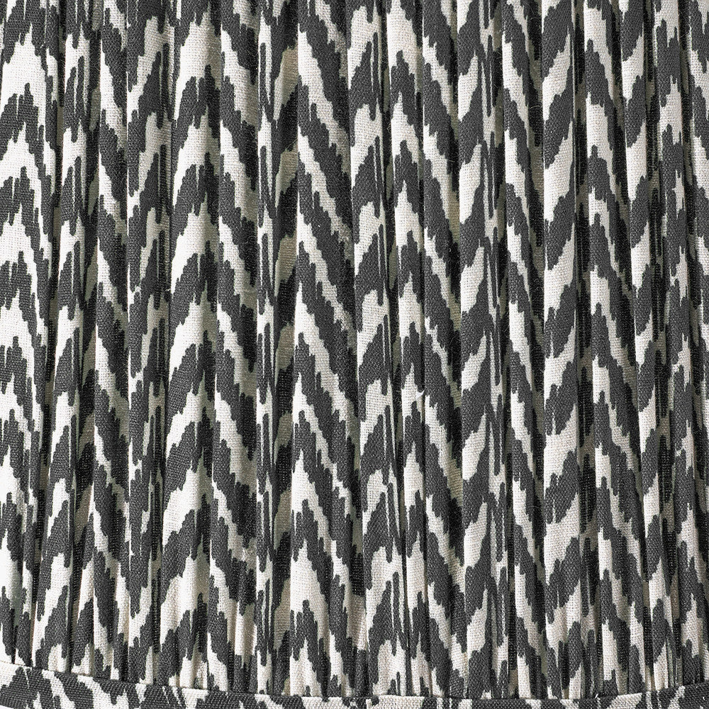 Vienna Black Chevron Mushroom Pleat Lampshade