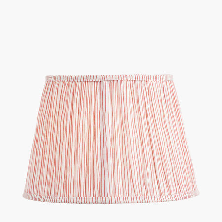 Thiago Cinnamon Stripe Mushroom Pleat Tapered Lampshade