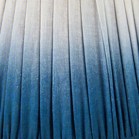 Scallop Blue Ombre Soft Pleated Tapered Lampshade