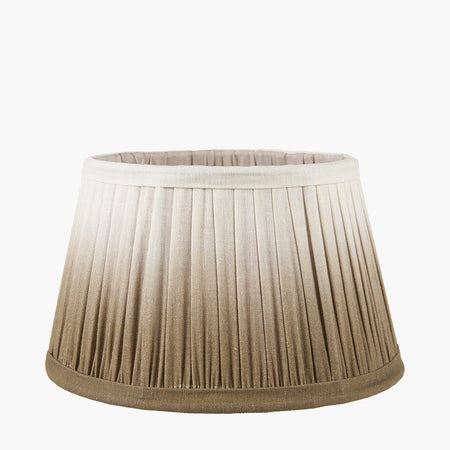 Scallop Taupe Ombre Soft Pleated Tapered Lampshade