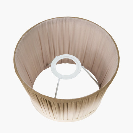 Scallop Taupe Ombre Soft Pleated Tapered Lampshade