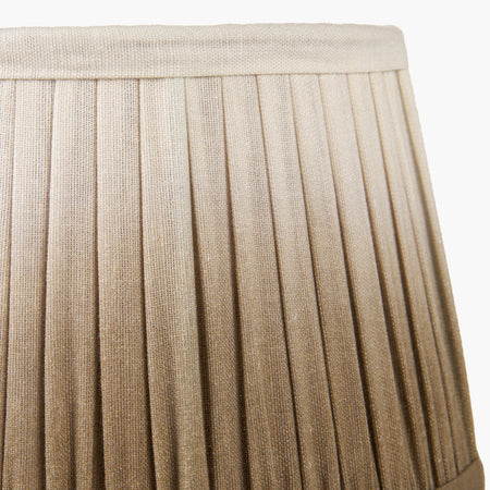 Scallop Taupe Ombre Soft Pleated Tapered Lampshade