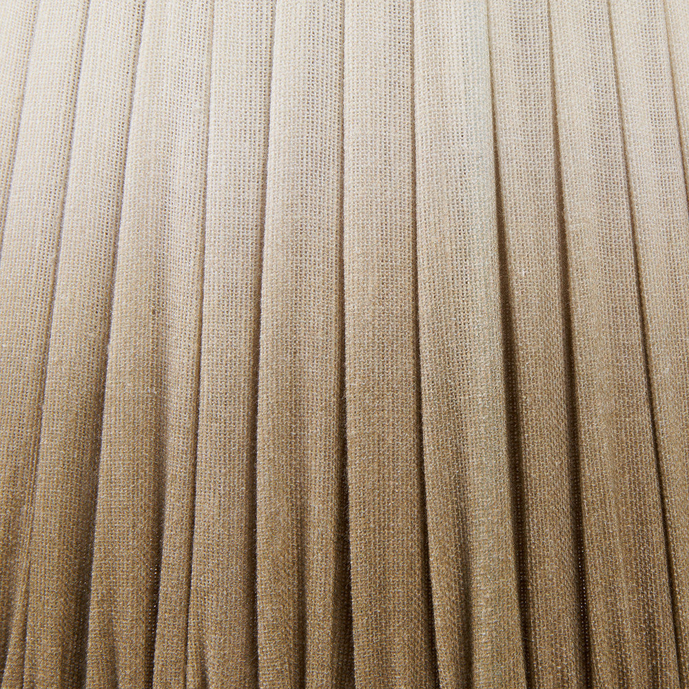 Scallop Taupe Ombre Soft Pleated Tapered Lampshade