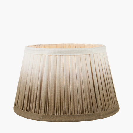 Scallop Taupe Ombre Soft Pleated Tapered Lampshade