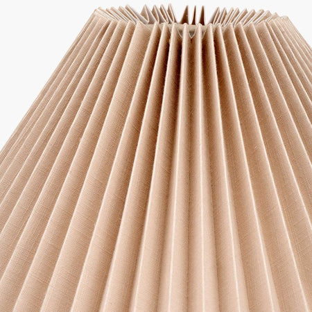 Amelia 45cm Natural Linen Hard Pleat Tapered Lampshade