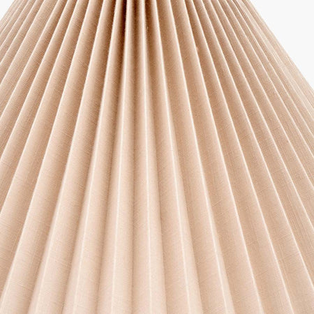 Amelia 45cm Natural Linen Hard Pleat Tapered Lampshade