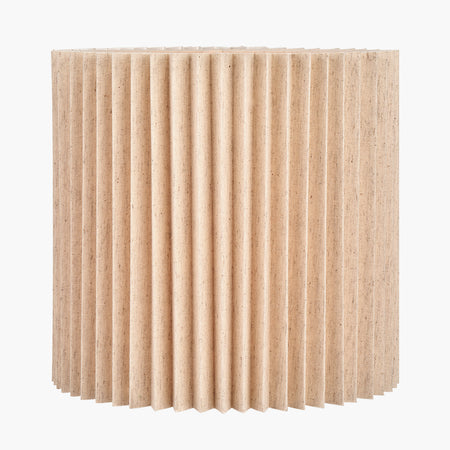 Callista Natural Linen Hard Pleat Lampshade