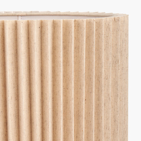 Callista Natural Linen Hard Pleat Lampshade