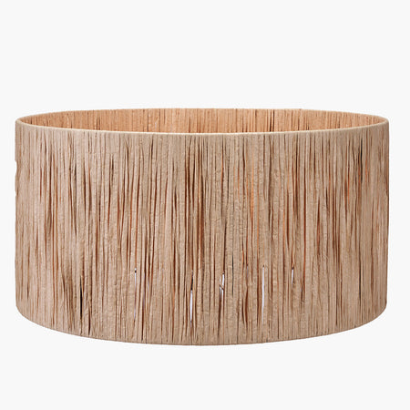 Tilia 45cm Natural Raffia Cylinder Lampshade