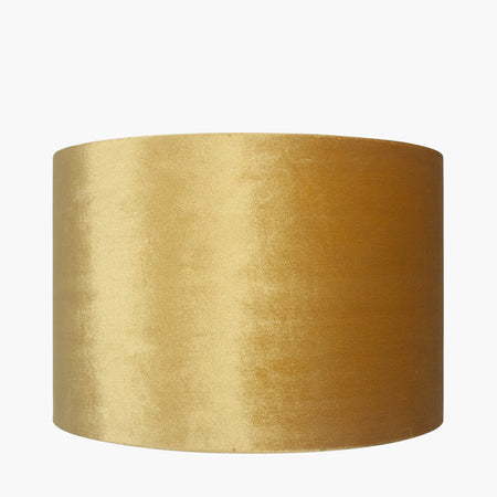 Bow 35cm mustard Velvet Cylinder Shade
