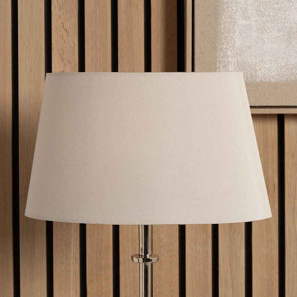 Martha Taupe Silk Mix Tapered Lampshade
