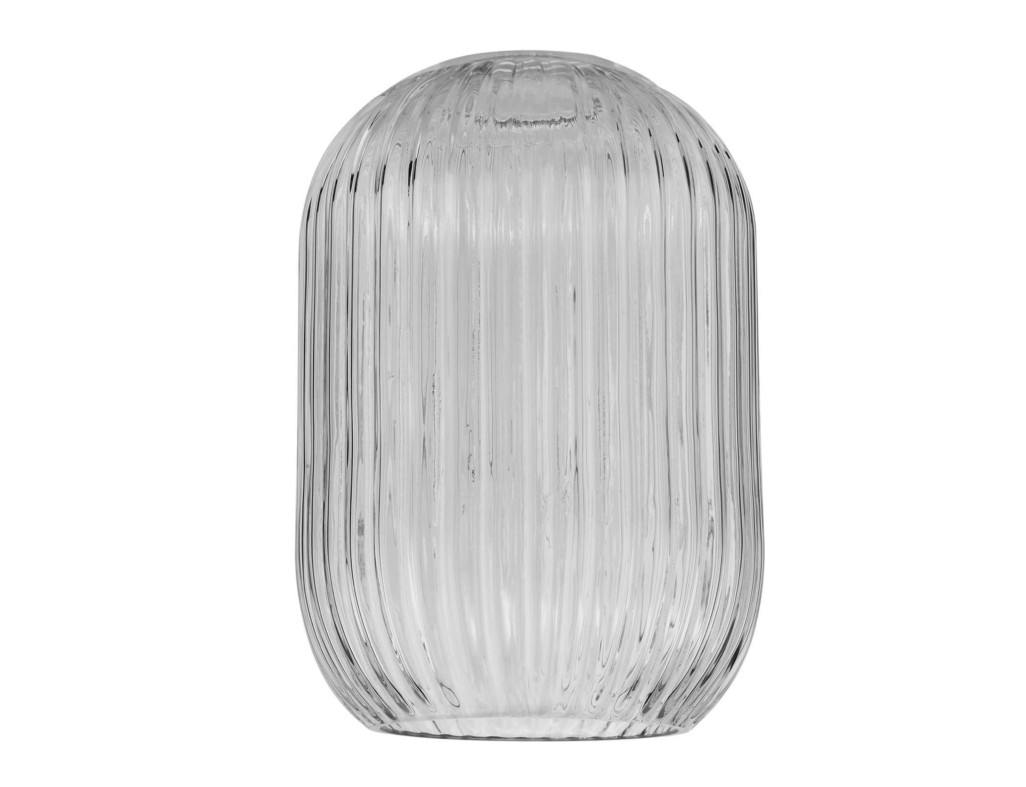 Sawyer Easy Fit Pendant Amber Ribbed Glass