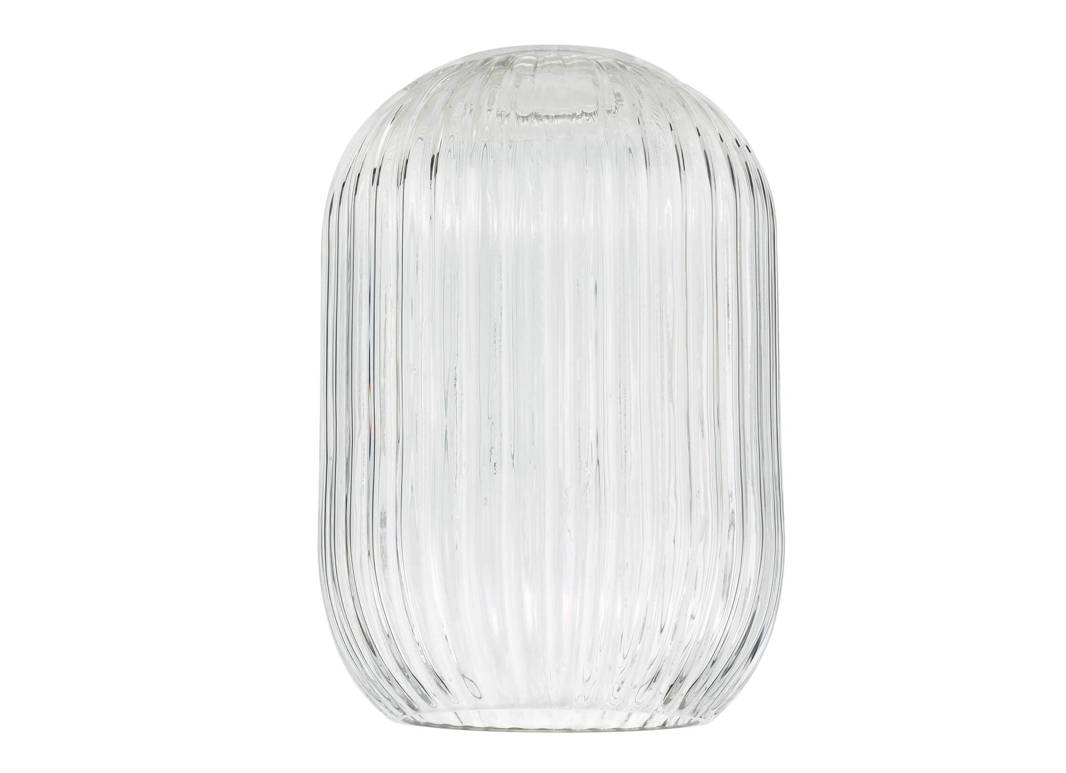 Sawyer Easy Fit Pendant Amber Ribbed Glass