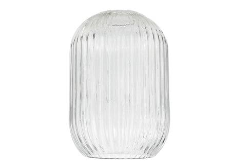 Sawyer Easy Fit Pendant Amber Ribbed Glass