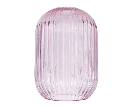 Sawyer Easy Fit Pendant pink Ribbed Glass