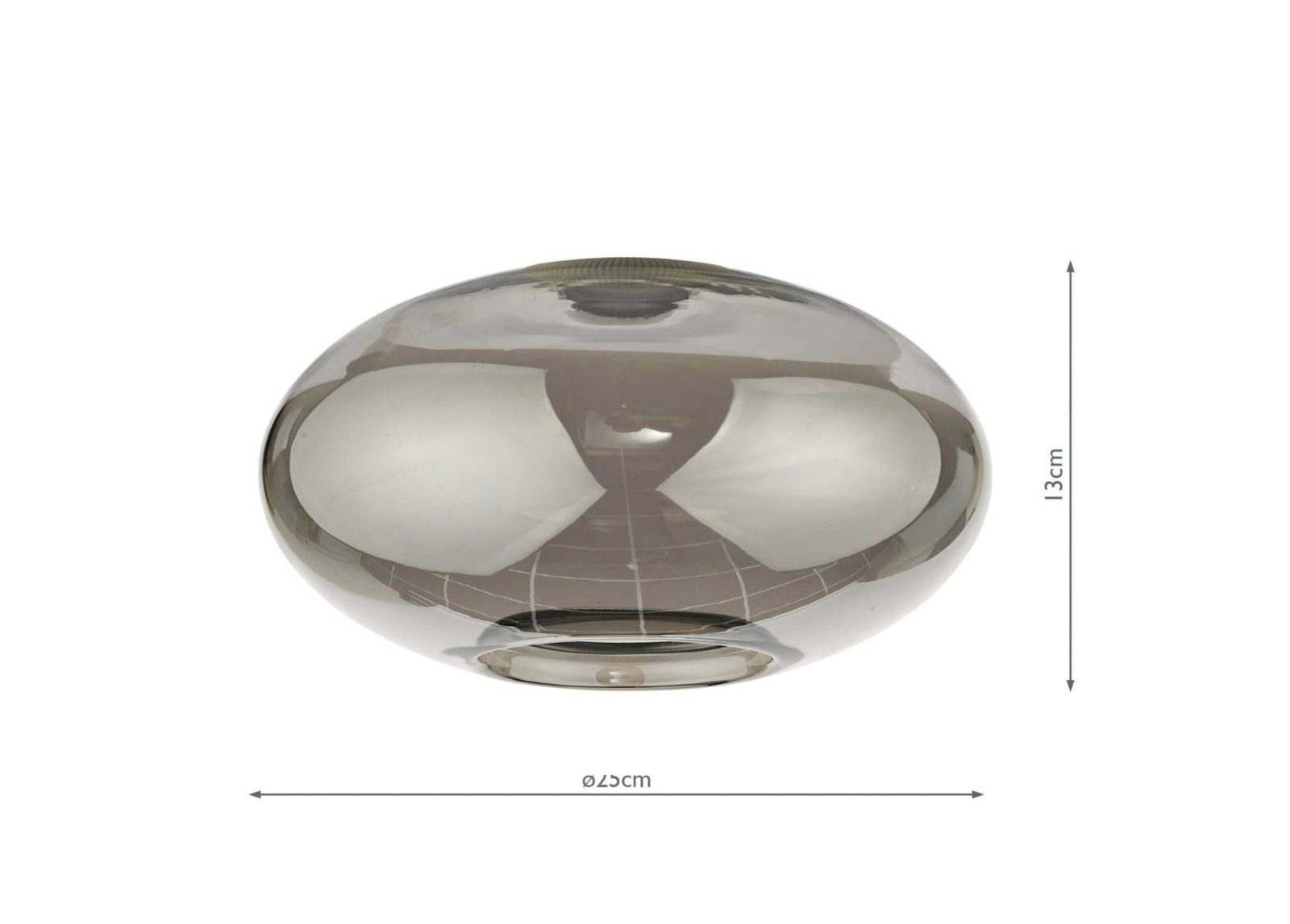 Aiden Easy Fit Pendant Smoked Glass