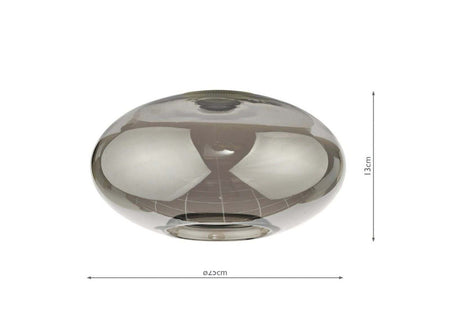 Aiden Easy Fit Pendant Smoked Glass
