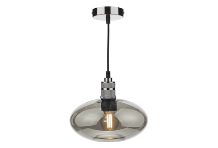 Aiden Easy Fit Pendant Smoked Glass