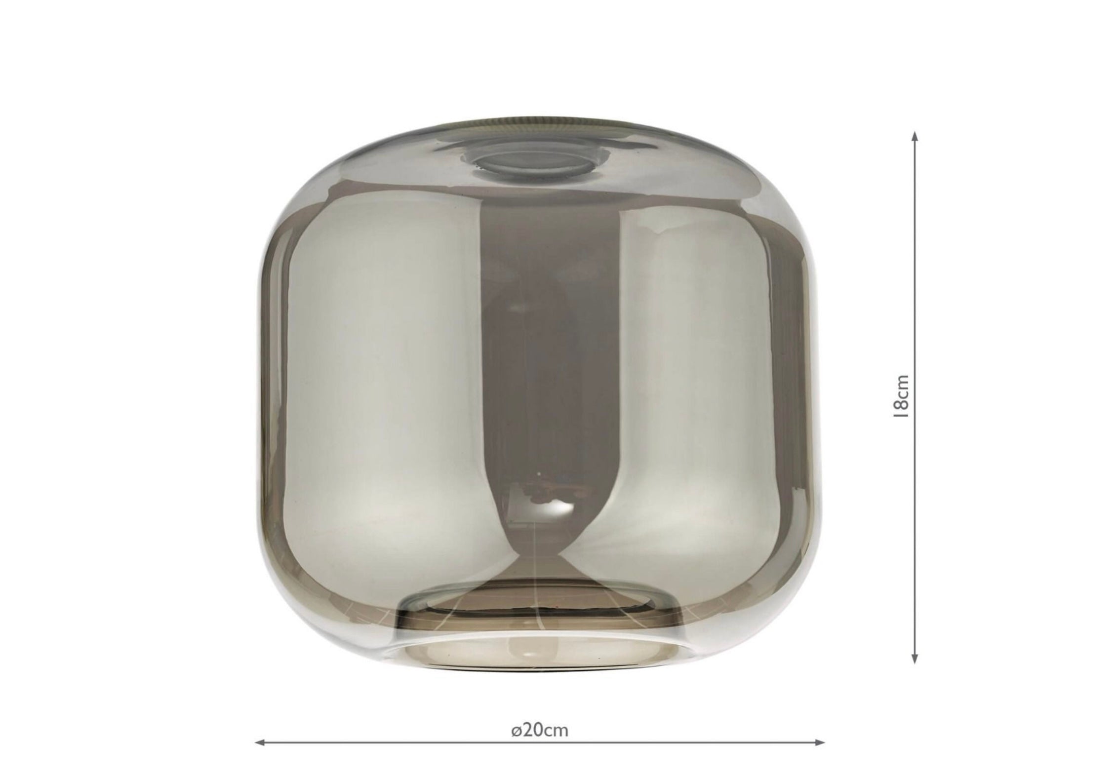 Aiden Easy Fit Pendant Smoked Glass