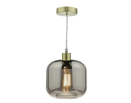 Aiden Easy Fit Pendant Smoked Glass