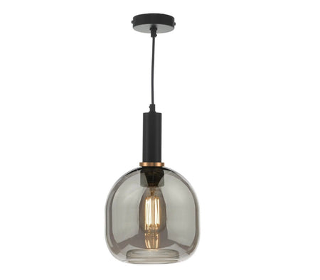 Aiden Easy Fit Pendant Smoked Glass