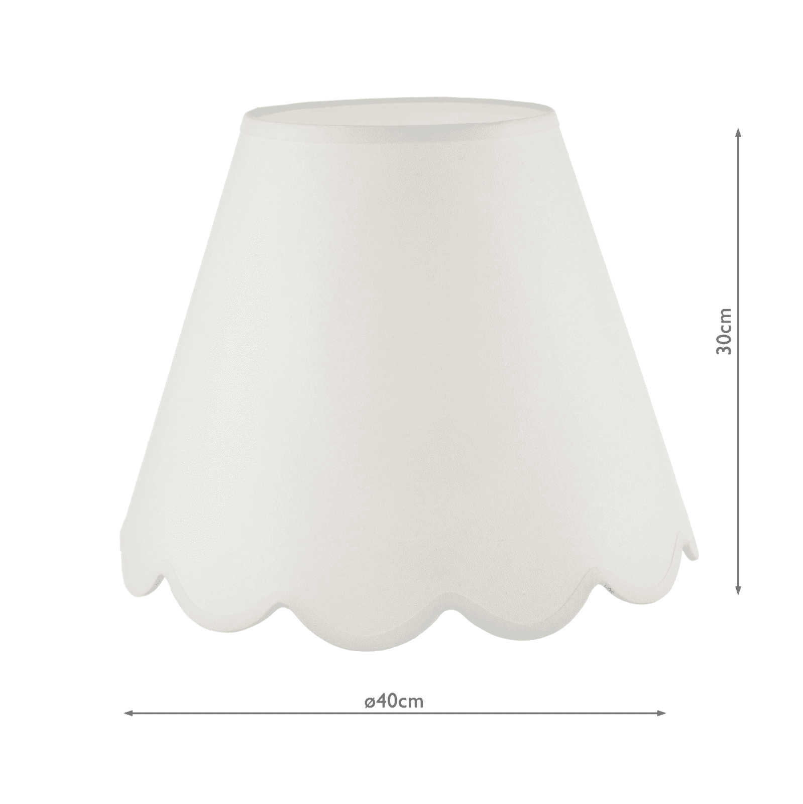 Nerita Ivory Linen Tapered Drum Shade