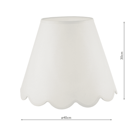 Nerita Ivory Linen Tapered Drum Shade