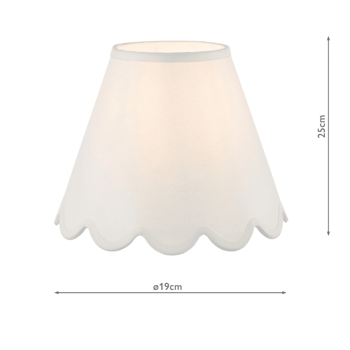 Nerita Ivory Linen Tapered Drum Shade