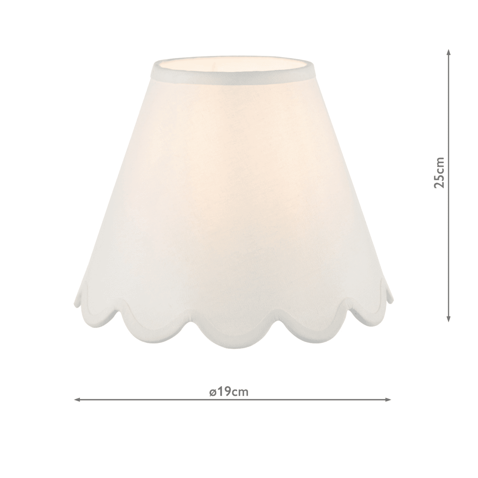 Nerita Ivory Linen Tapered Drum Shade