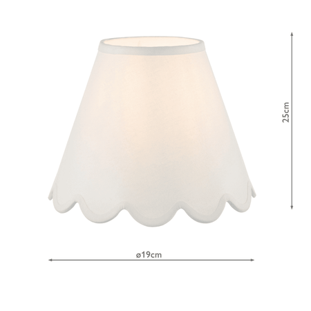 Nerita Ivory Linen Tapered Drum Shade