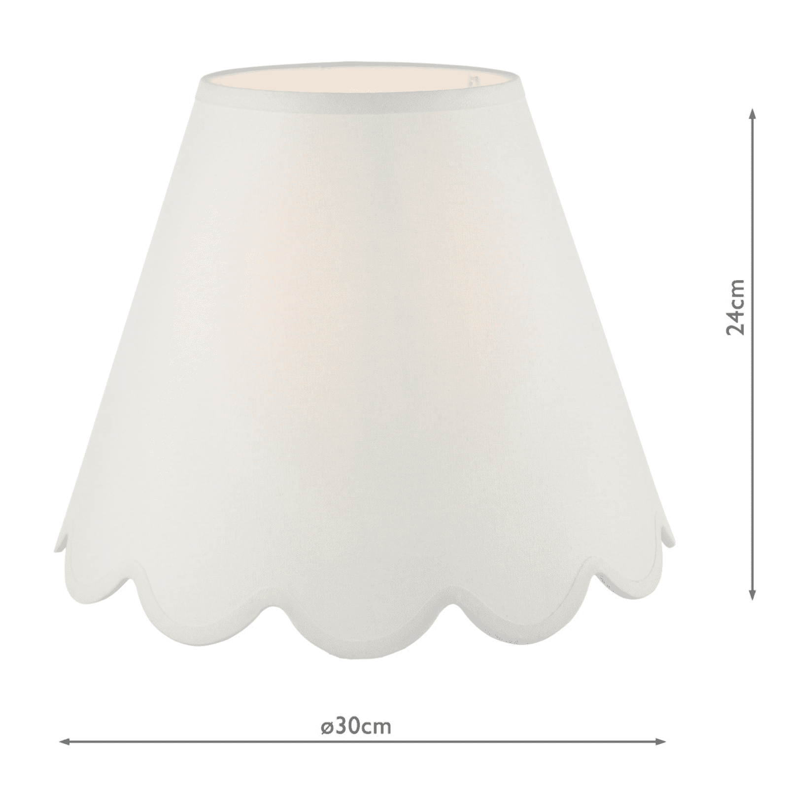 Nerita Ivory Linen Tapered Drum Shade