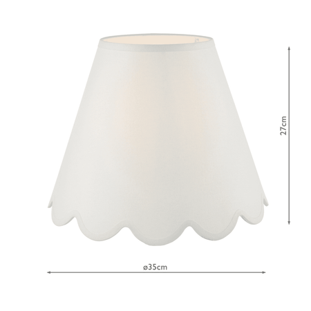 Nerita Ivory Linen Tapered Drum Shade