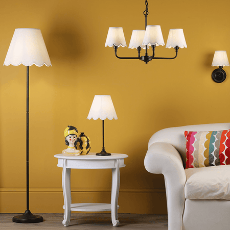 Nerita Ivory Linen Tapered Drum Shade
