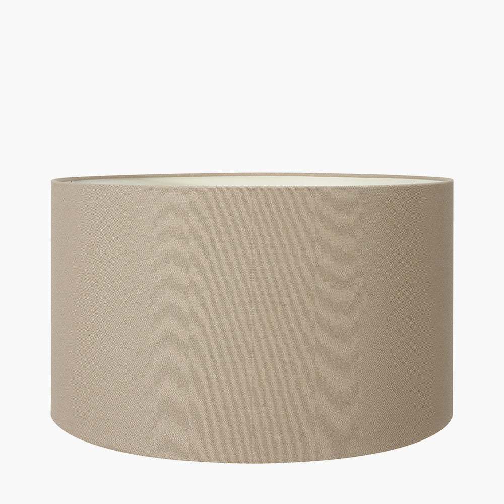 Atouk Textured Natural and Black Stoneware Table Lamp