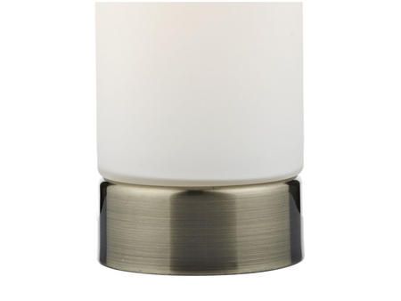 Owen Touch Table Lamp antique brass Opal Glass