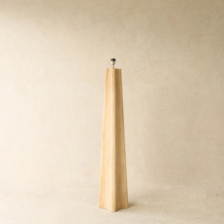NAVELLI wood matt natural floor lamp