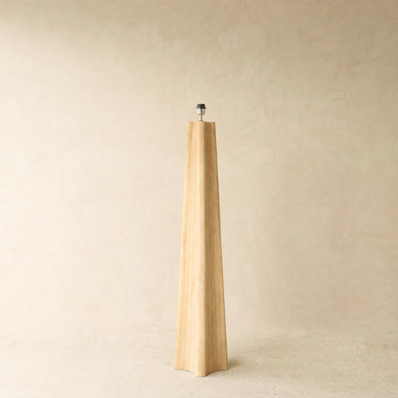 NAVELLI wood matt natural floor lamp