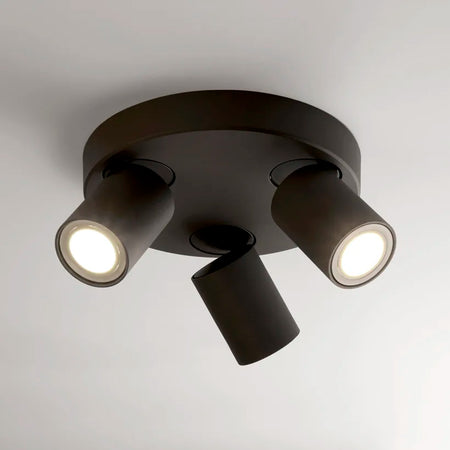 Moon round 3 light black Spotlight