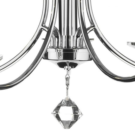 Medusa 5 Light Dual Mount Pendant K9 Crystal Polished Chrome