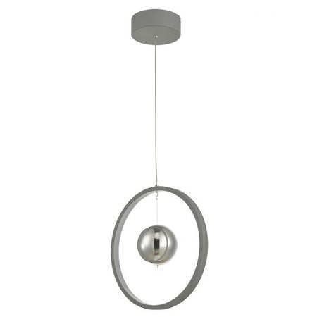 Mercury Pendant Vertical Grey LED